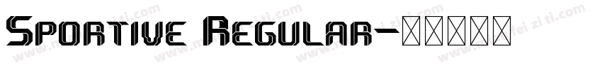 Sportive Regular字体转换